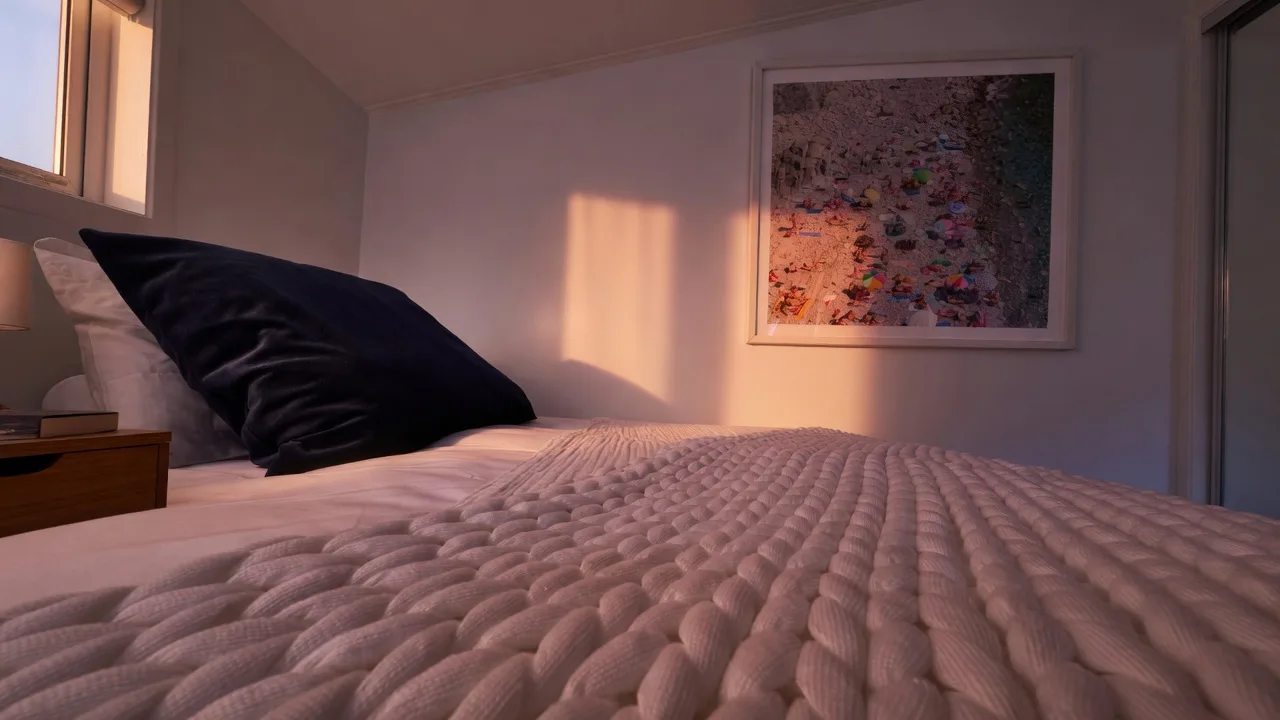 Evening light in a room at The Truth House.